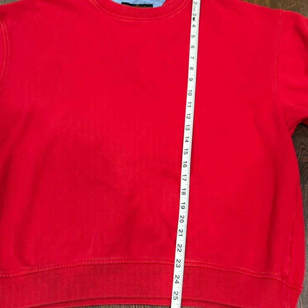 Tommy Hilfiger Vintage Y2K Red Crewneck Sweatshirt - Women's Large - Picture 8 of 11